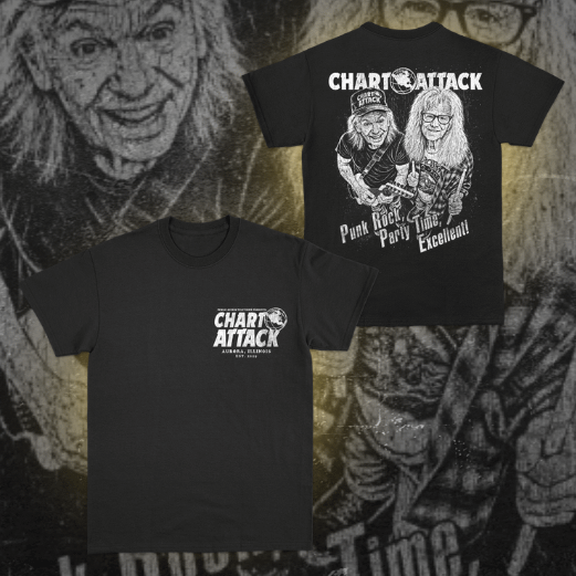Chart Attack We’re Not Worthy Party Time shirt